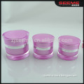 plastic cosmetic packaging cream jar , luxury acrylic cosmetic containers , cosmetic cream container plastic